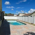 Vinyl pool safety fence in Pinecrest, FL